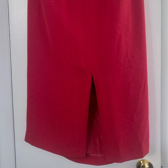 GEORGE Woman A Line Red Skirt Back Slit Lined - Picture 4 of 5